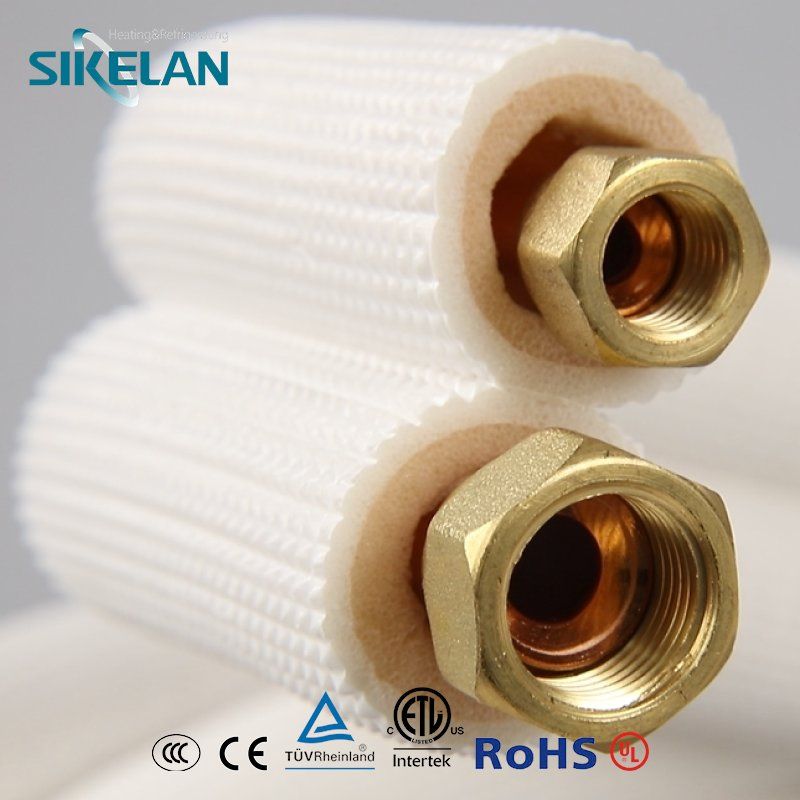 Eco-Friendly AC Unit Connecting Pipe PE Insulated Copper Pipe Tube