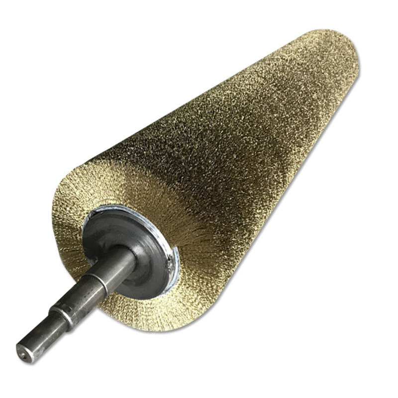 Steel Wire Roller Brush Industrial-Grade Steel Wire Rust-Removal Roller Brush Cylinder Steel Wire Brush Roller Industrial Spiral Coil Steel Wire Roller Brush
