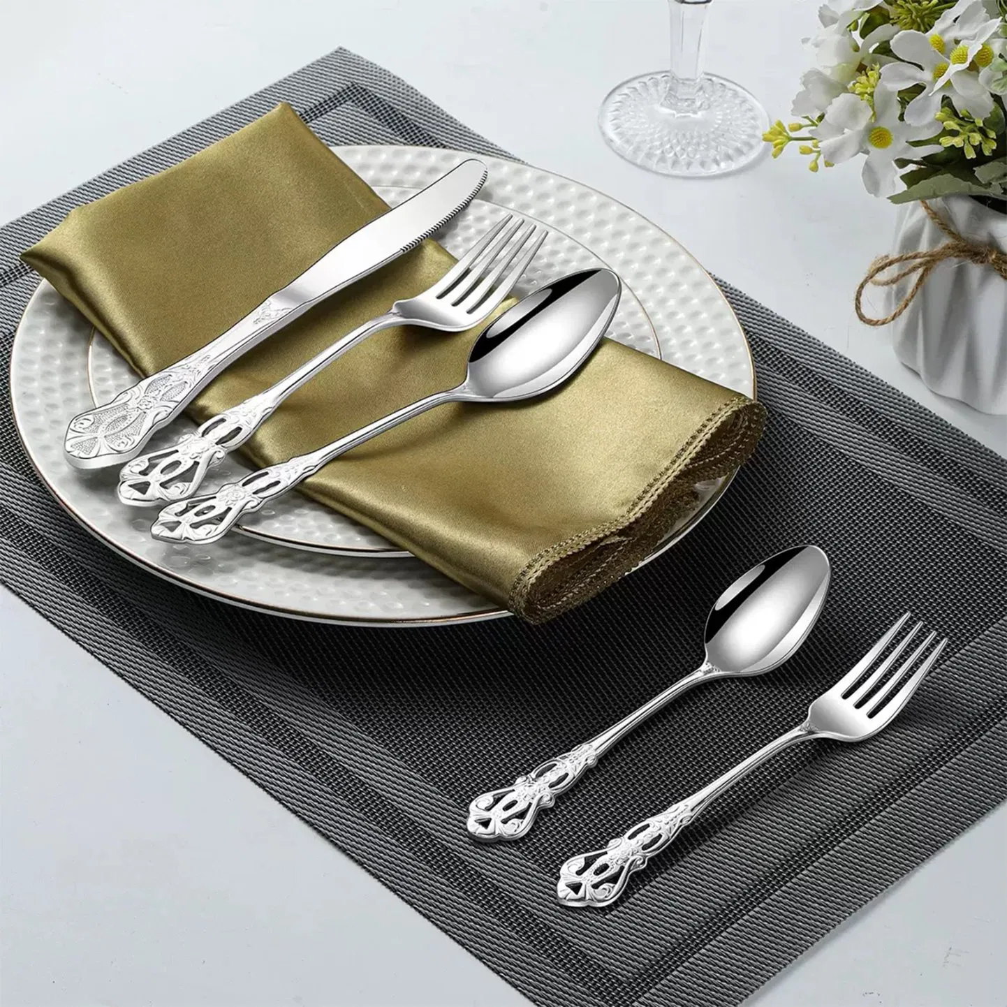 Wholesale High Equality Stainless Steel Dinner Set
