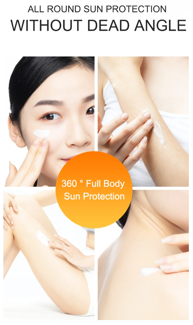 Private Label Factory Price Nature Face Whitening SPF 50+ Sunscreen Cream OEM