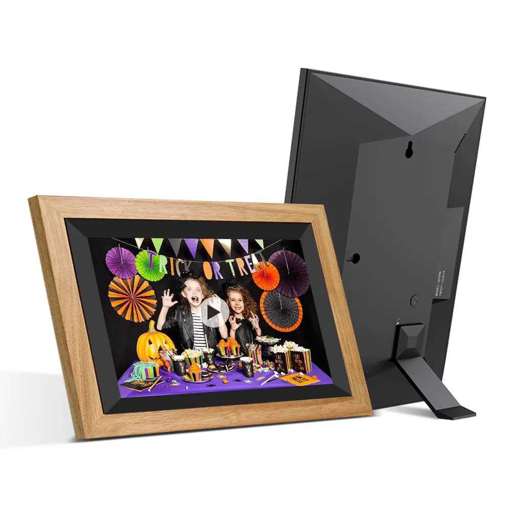 Full Screen Photos Digital Photo Frame Alarm Clock MP3 MP4