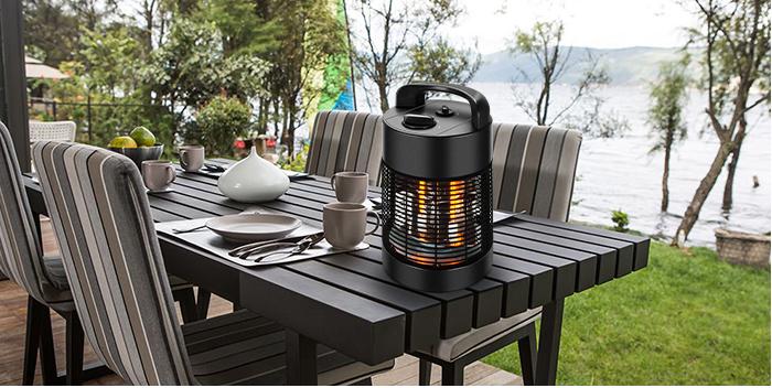 Outdoor Infrared Electric Heater Fast Heating Overheat Protection Carbon Fiber