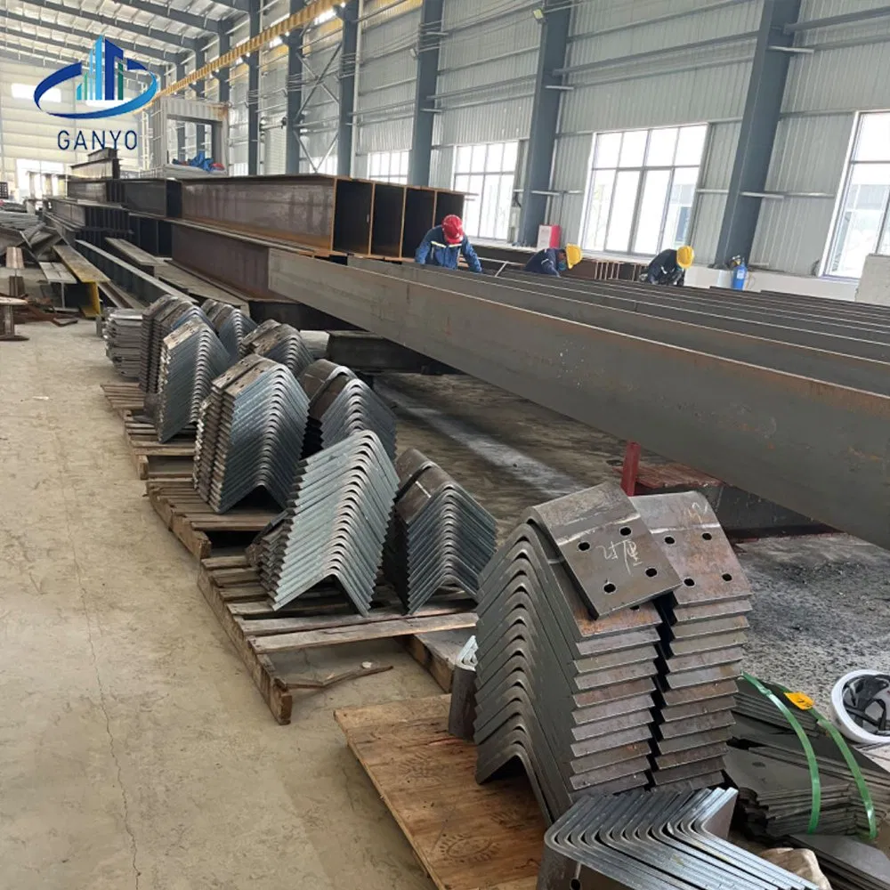 British Standard H Section Beam Column Prefabricated Steel Structure Workshop with Crane