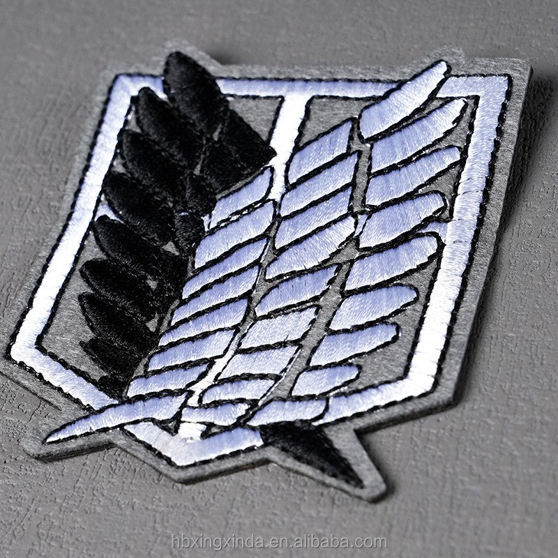 Нашивка Атака титанов Крылья Свободы для одежды рюкзаков