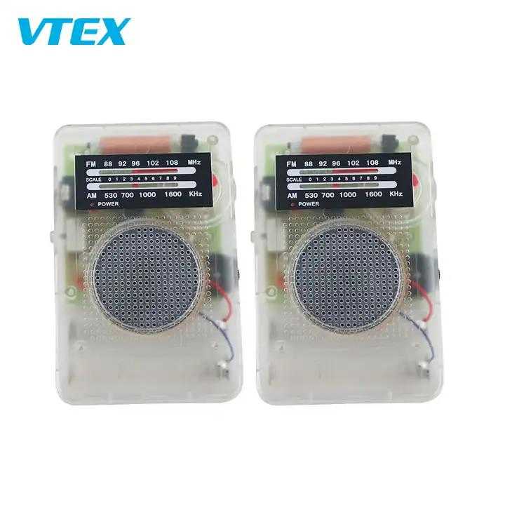 Prison Jail Use Clear Case Radio Am FM Mini Transparent Portable Radio