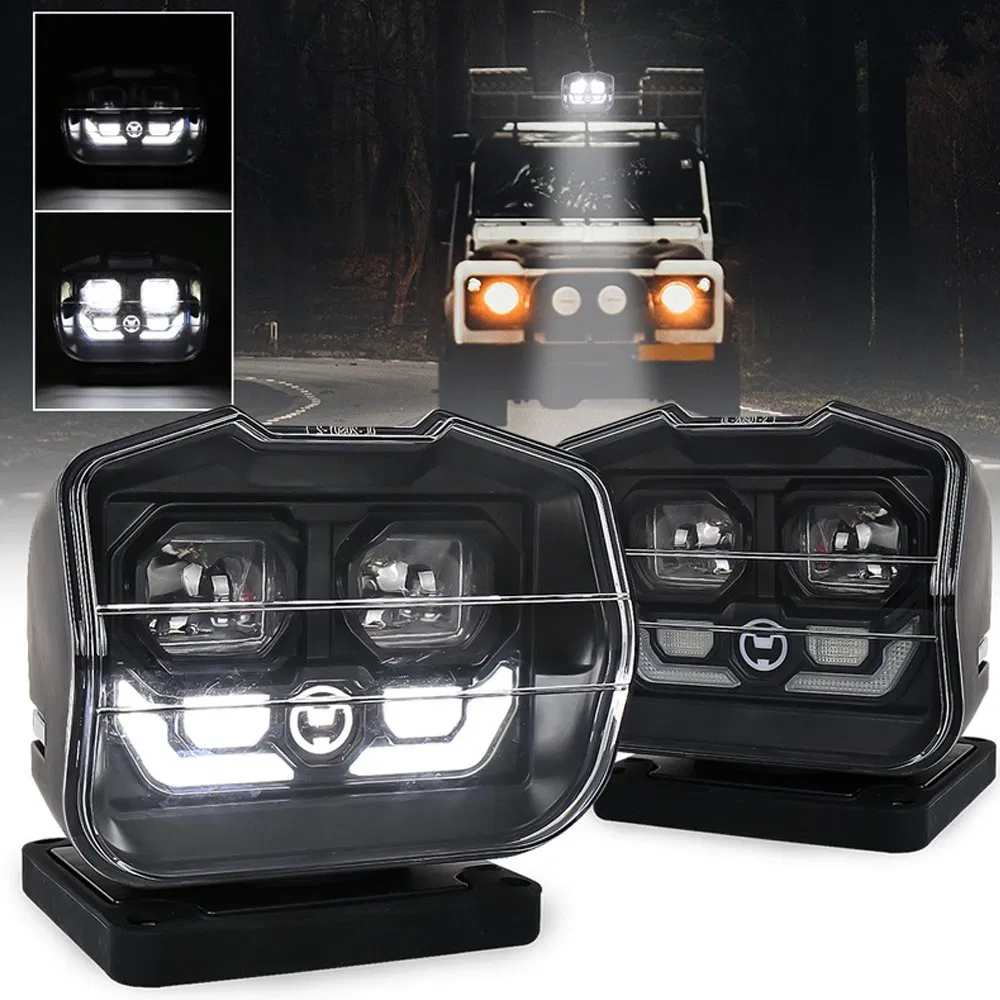 Поворотный LED-прожектор 60Вт с пультом для внедорожника