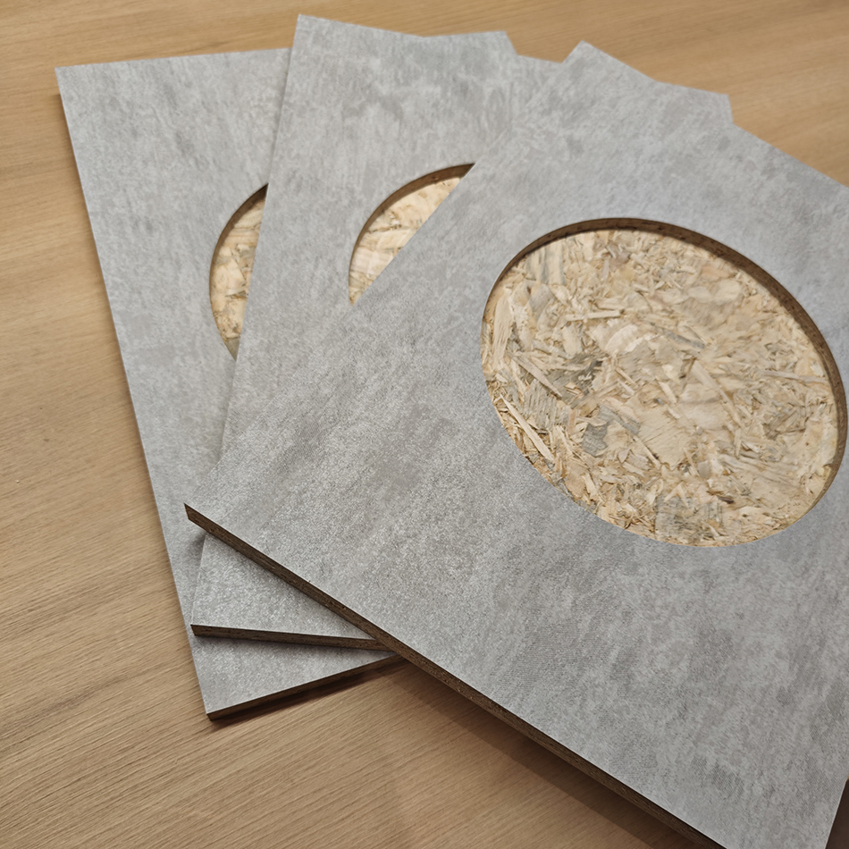 Plain Veneer Wall Paneling Raw Furniture Eco-Friendly Particle Board Chipboard