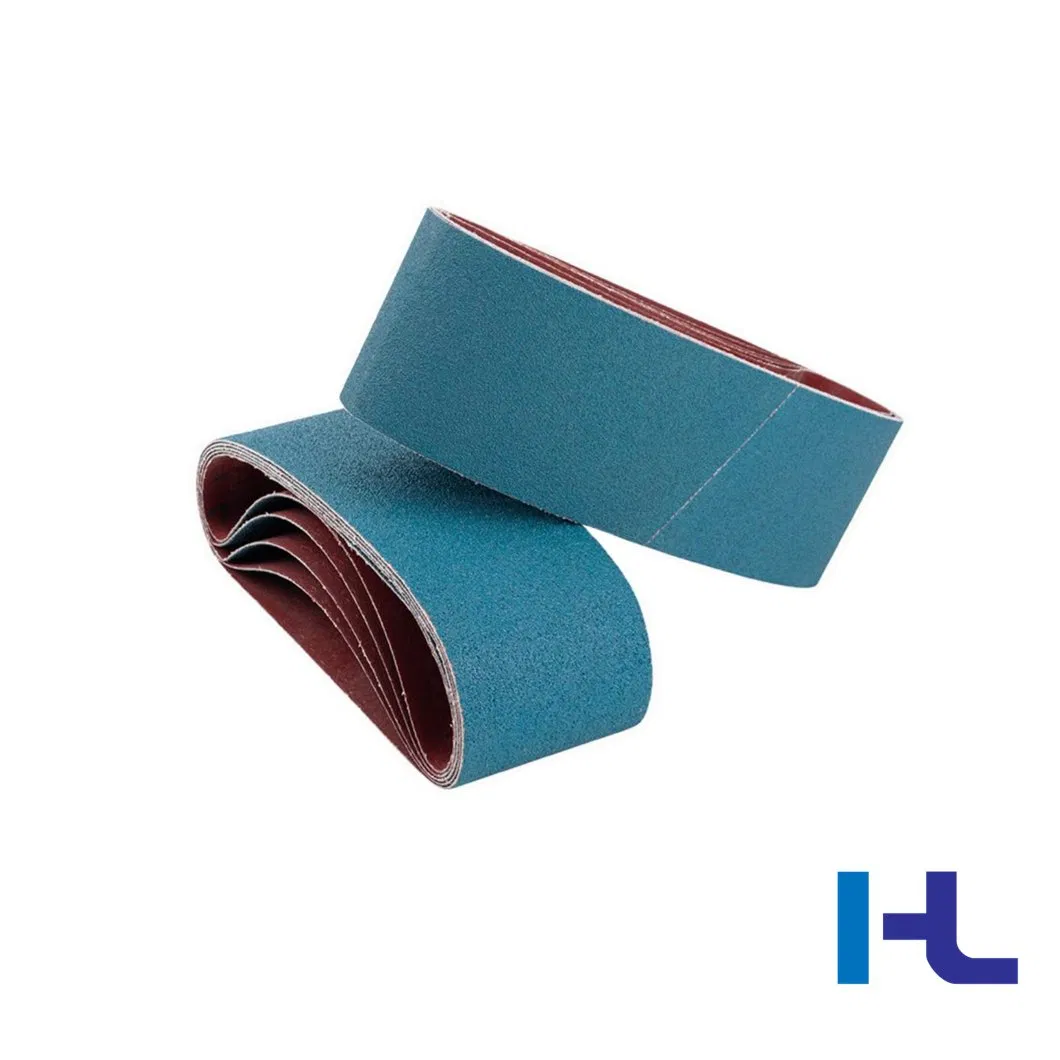 80 Grit Aluminium Oxide Silicon Carbide Zirconia Oxide Sand Conditioning Belt for Polishing Wood Stainless Steel Metal Surface Grinding and Rust Removing