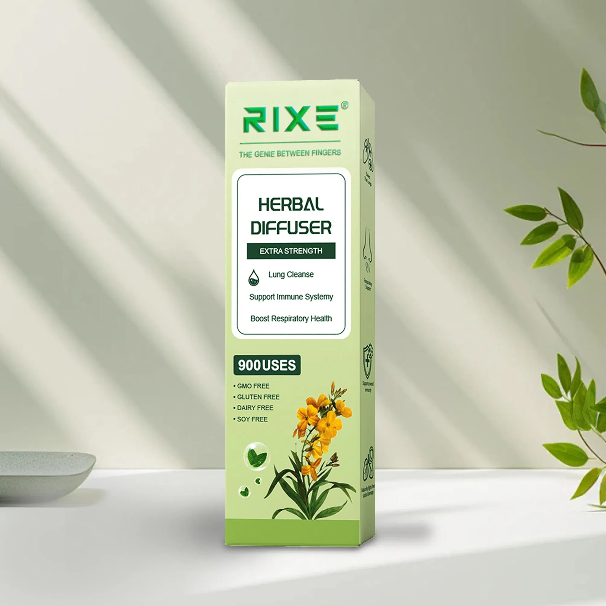 Wholesale & OEM Herbal Diffuser Pen, 900-Puff Natural Botanical Aromatherapy Pen