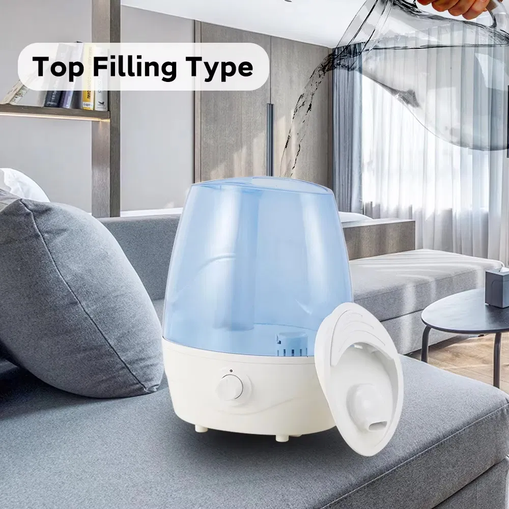 Noiseless 5L Humidifier Room Humidifier Classic Home Baby Room Quiet 2.5L Air Ultrasonic Cool Mist Humidifier for Peaceful Spaces
