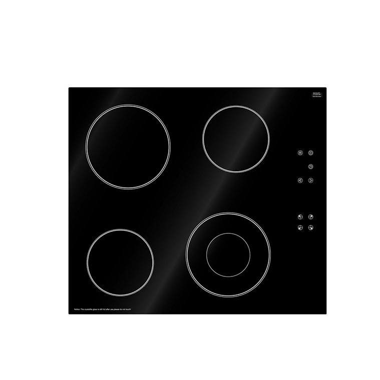 Black Glass Ffd Four Burner Built in Induction Hob Cooker