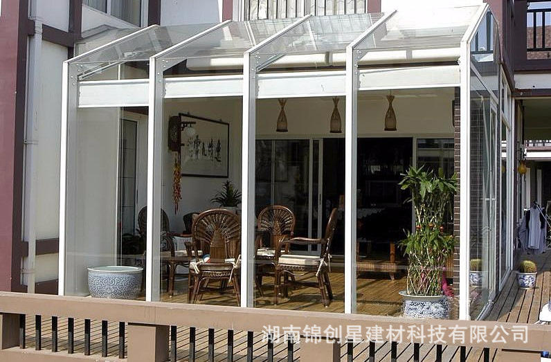 Modern Modularprefab Aluminumprofile Glass Sunroom Four-Season Solarium Environmentally Friendly Hollow Sun House Doors
