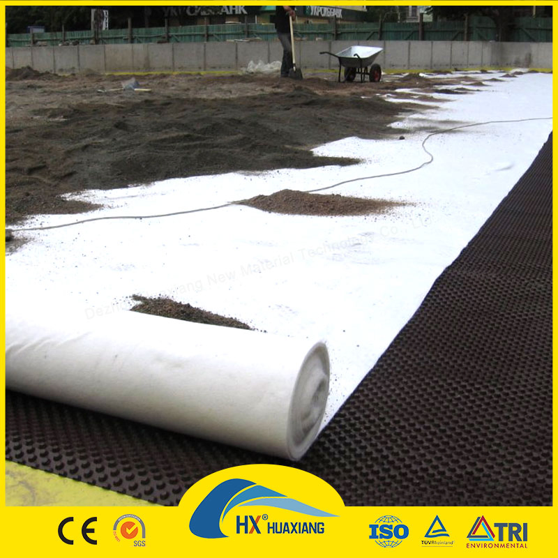 China Factory Dimpled Drain Board /Composite Drainage Board 0.8-5.0cm Waterproof and Drainage Sheet HDPE Plastic for Garden Drainage