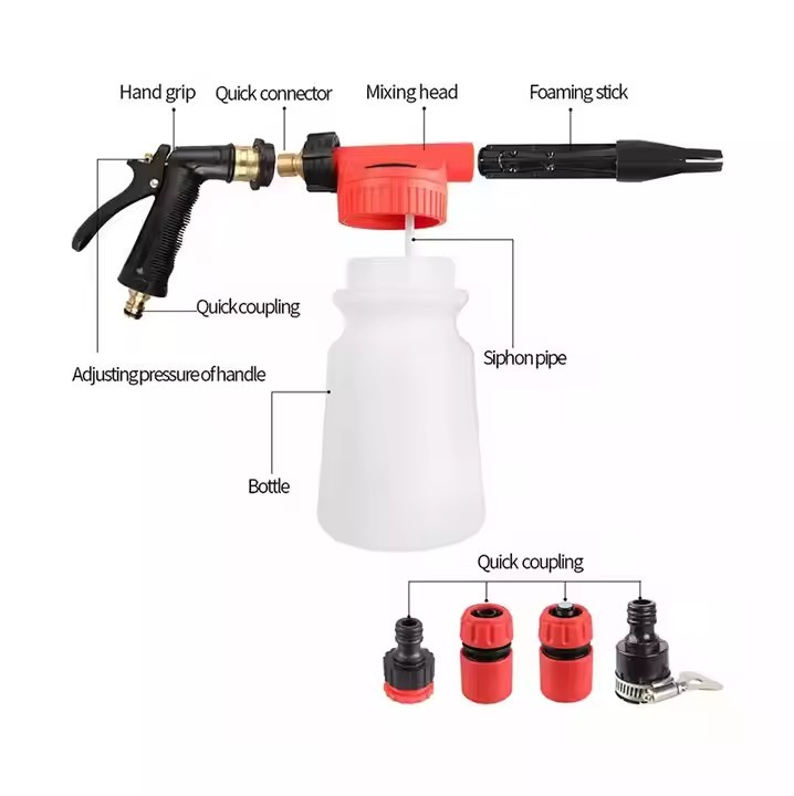 Colorful Low Pressure Foam Wash Sprayer for Handheld Car Cleaning