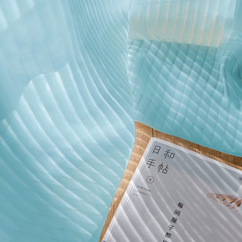 Wholesale Linen Like Polyester Sheer Semi Sheer Curtain Fabric Luxury Curtain Textiles