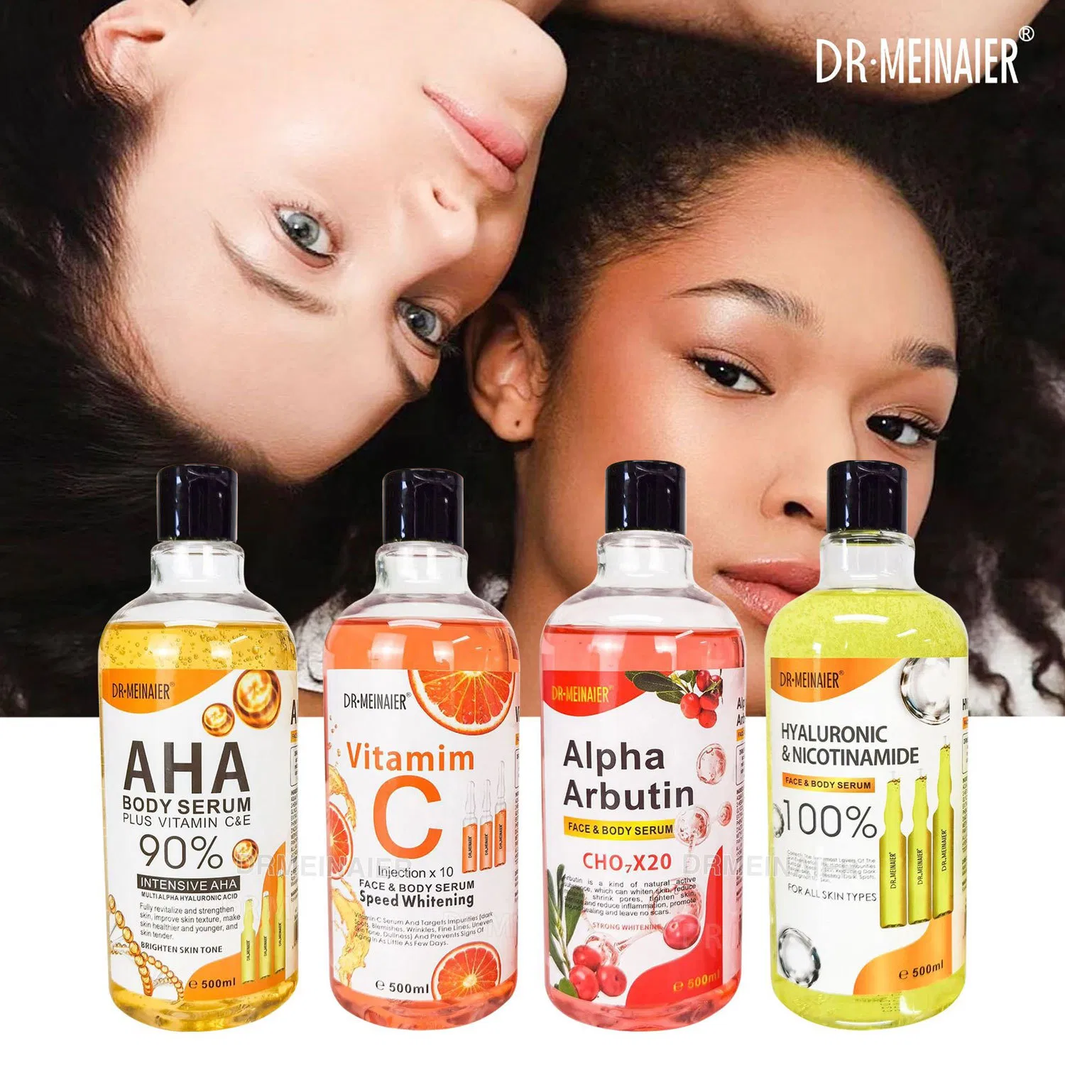 500ml Whitening Serum Hyaluronic Acid Aha & Vitamin C Serum