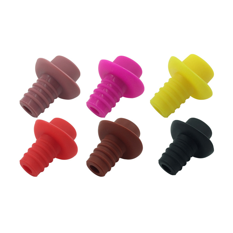 FDA Seal Beer Bottles Cowboy Hat Cap Cover Silicone Wine Bottle Stoppers