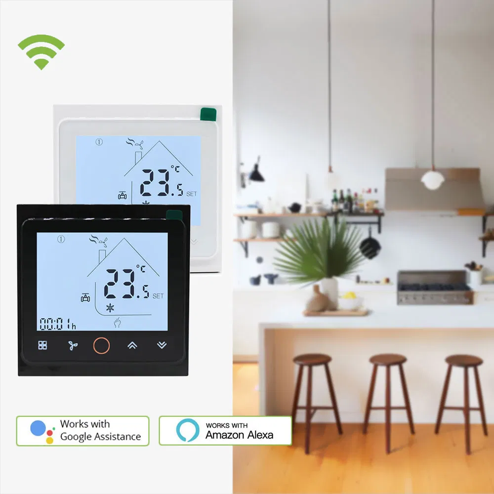 Smart Expo WiFi Control Fcu 3 Speed Fan Coil Room Thermostat