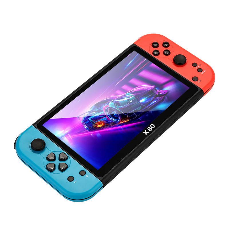 X80 7.0 Inch HD Screen Handheld Game Console 20000 Games Video Game Console