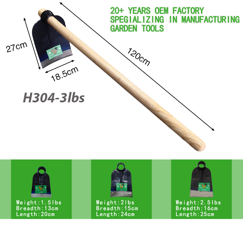 Factory Customized Forged Rail Steel Garden Hoe Farming Tool Weeding Hoe Head