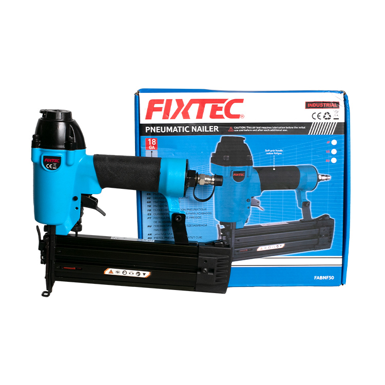 Fixtec Impact Gun Air Tools 18ga Nail Gun Machine Nailer for Concrete Wall