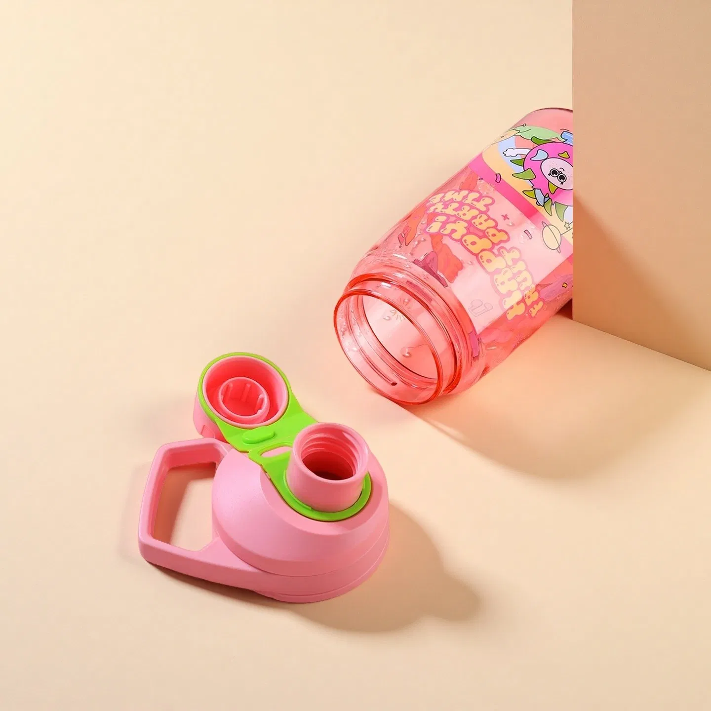Детская бутылка для воды с мультяшками, BPA Free