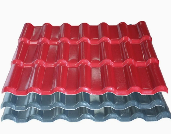 Термостойкая кровельная плитка из бамбука и ПВХ