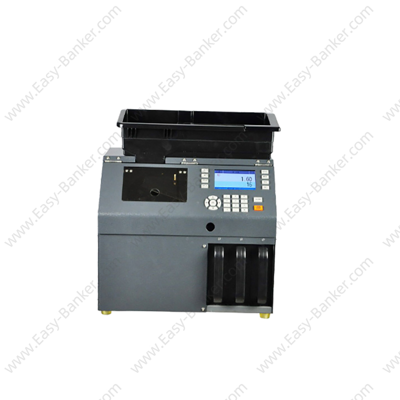 CS-300 High-Speed Automatic Coin Sorter Counter Wrapper | 800 Coins/Min Multi-Currency Counting Machine for Banks