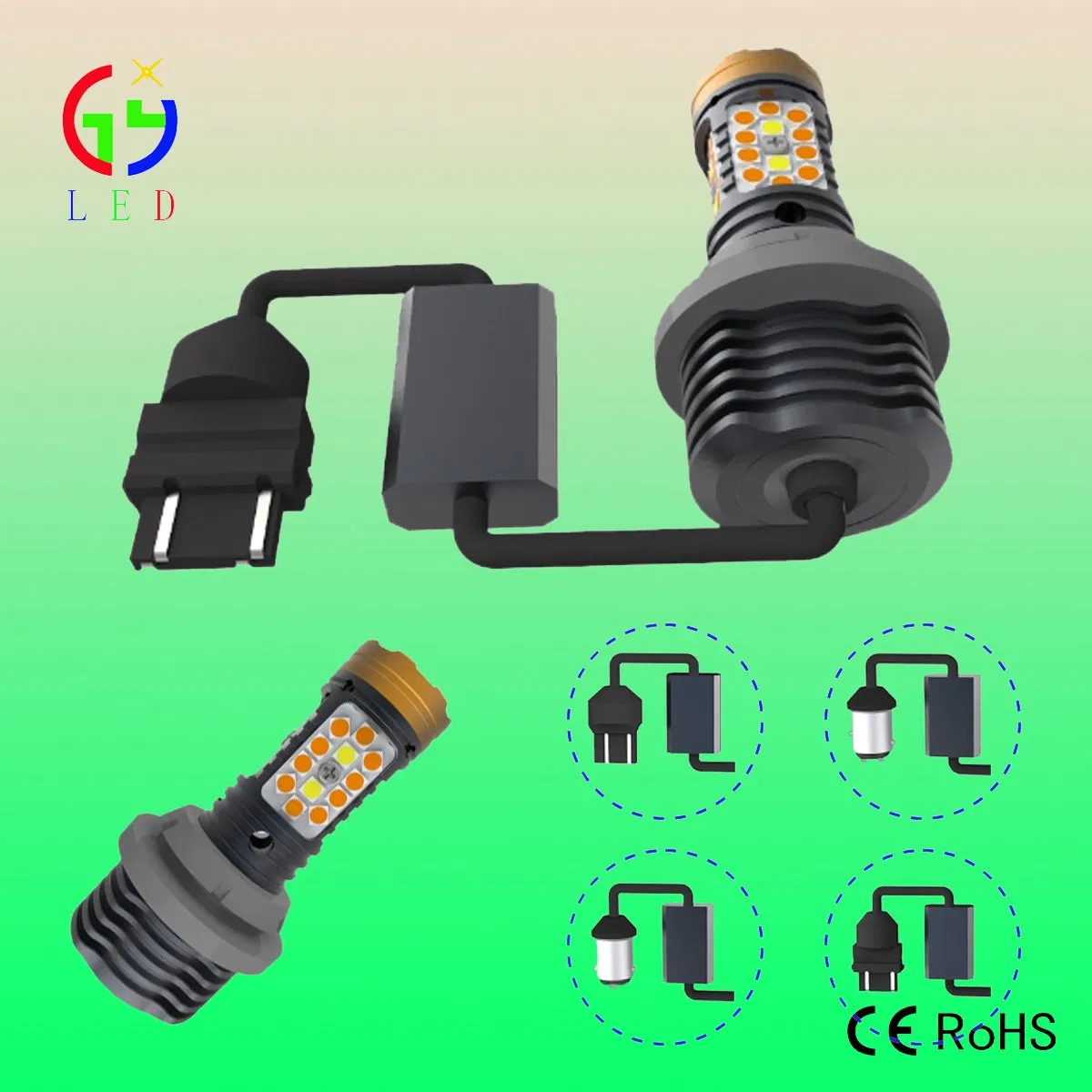 Светодиодные лампы 18SMD 5050 для авто: стоп-сигналы, поворотники