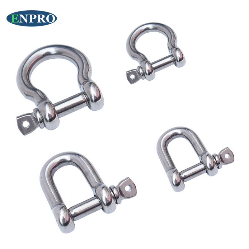 High Quality Rigging Hardware Stainless Steel European Style Dee Shackle