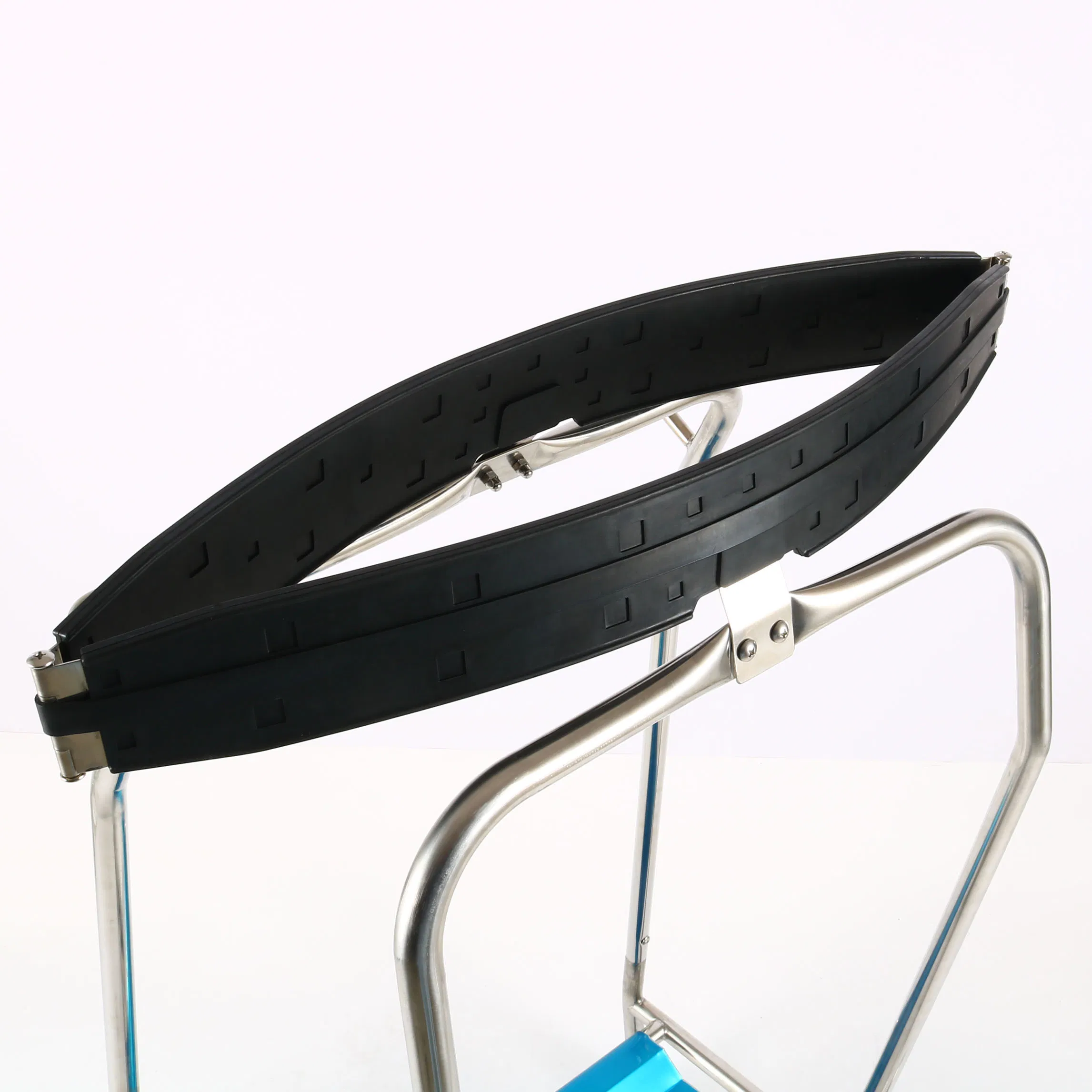 Stainless Steel Foot-Operated Bag Clamp Trash Trolley