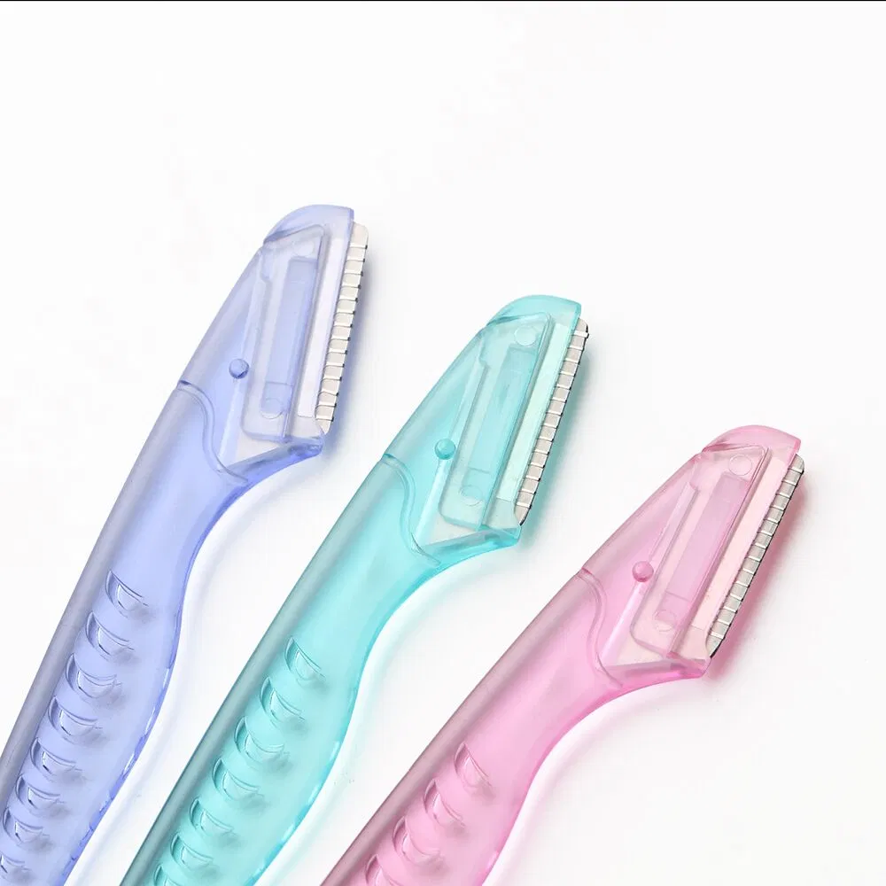 Portable Eyebrow Razor Trimmer Plastic Face Razor Shaver for Women