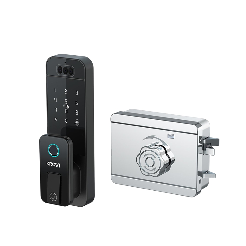 Customized Palm Print Design Waterproof Smart Locks Bullhead Lock Fingerprint Access Aluminum Alloy Key for Wood for Apartment