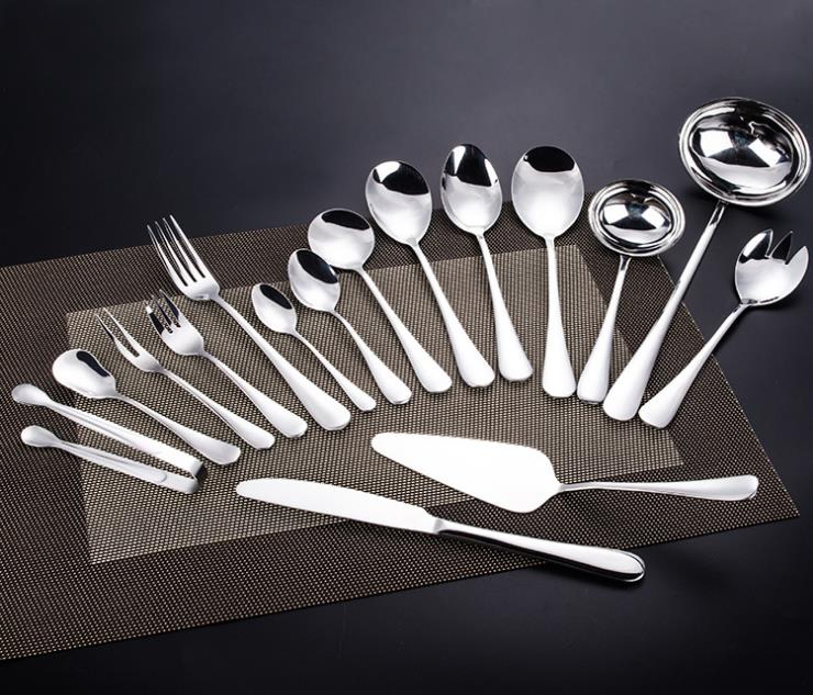 Competitive Price High Quality 72/84PCS Gold Cutlery Set in Wooden Case