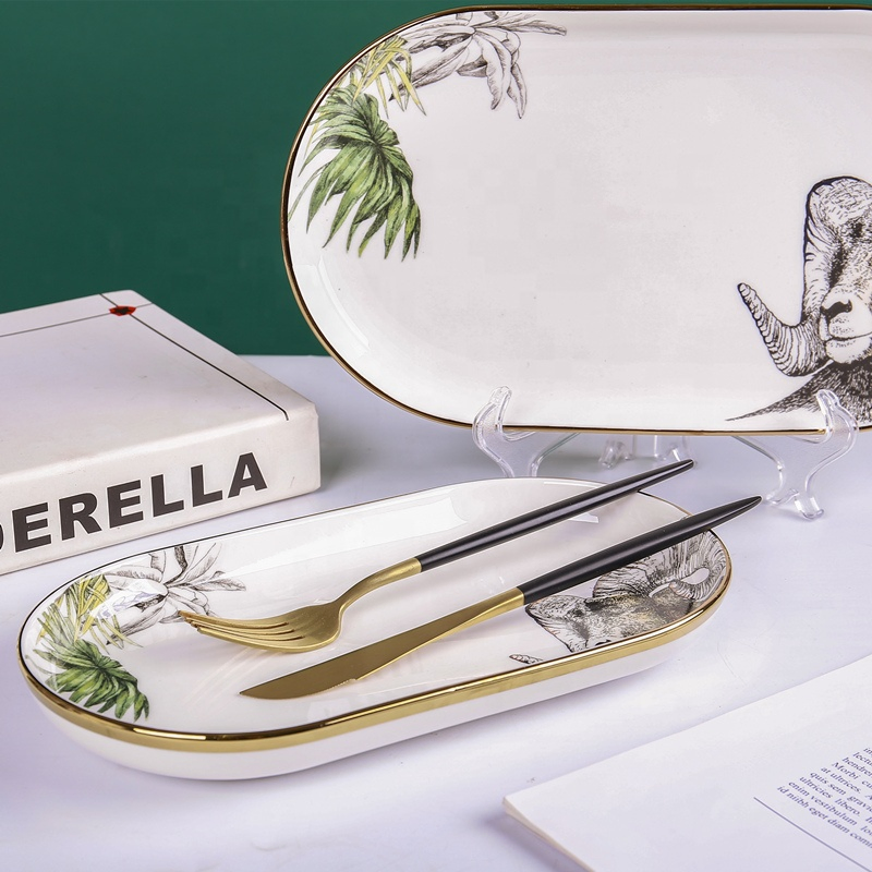 Wholesale Stainless Steel Luxury Gold Cutlery Set