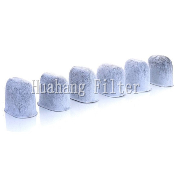 6 pack Popular activated charcoal water filter for coffee machine