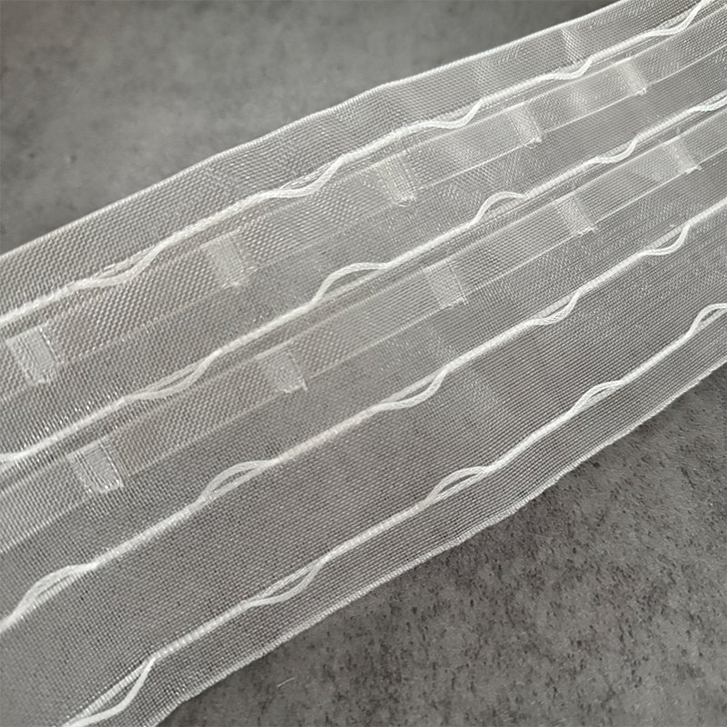 Manufacture High Quality Transparent Ripple Fold Curtain Tape