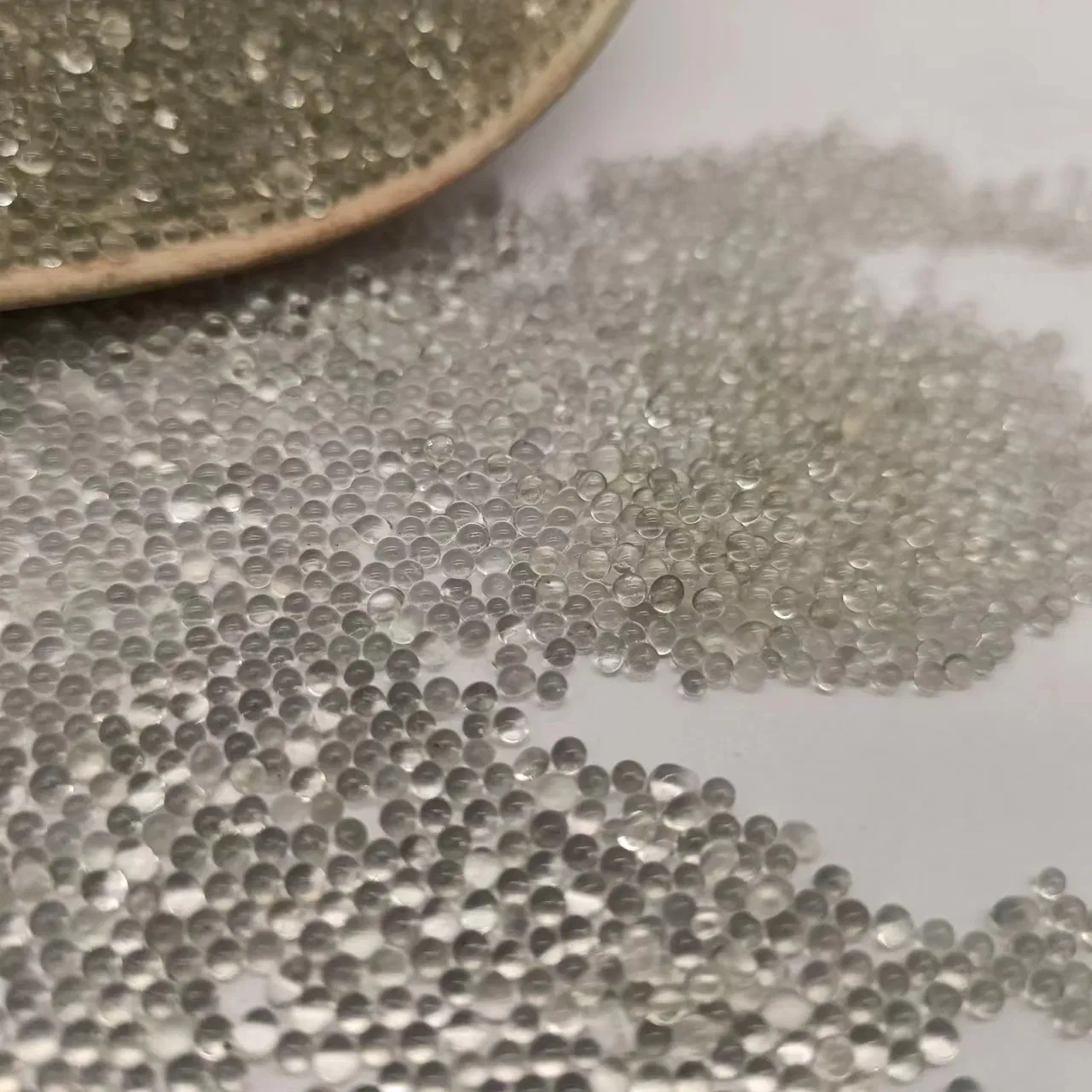 Transparent Solid Structure Glass Beads Outdoor Industrial Usage