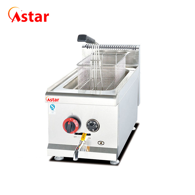Astar Catering Equipment Counter Top Luxury Gas 2-Tank Deep Fryers