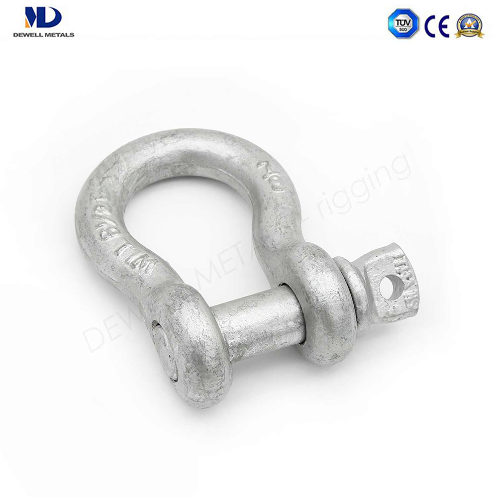 Hot Dipped Galv. G2130 U. S Type Drop Forged Bow Anchor Shackle