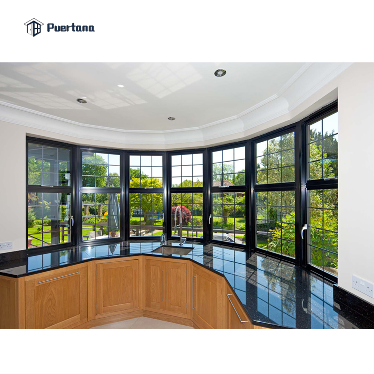 Crittall Style Steel Look Window Design Slimline Thermally Broken Aluminum Slim Frame Casement Window for Home