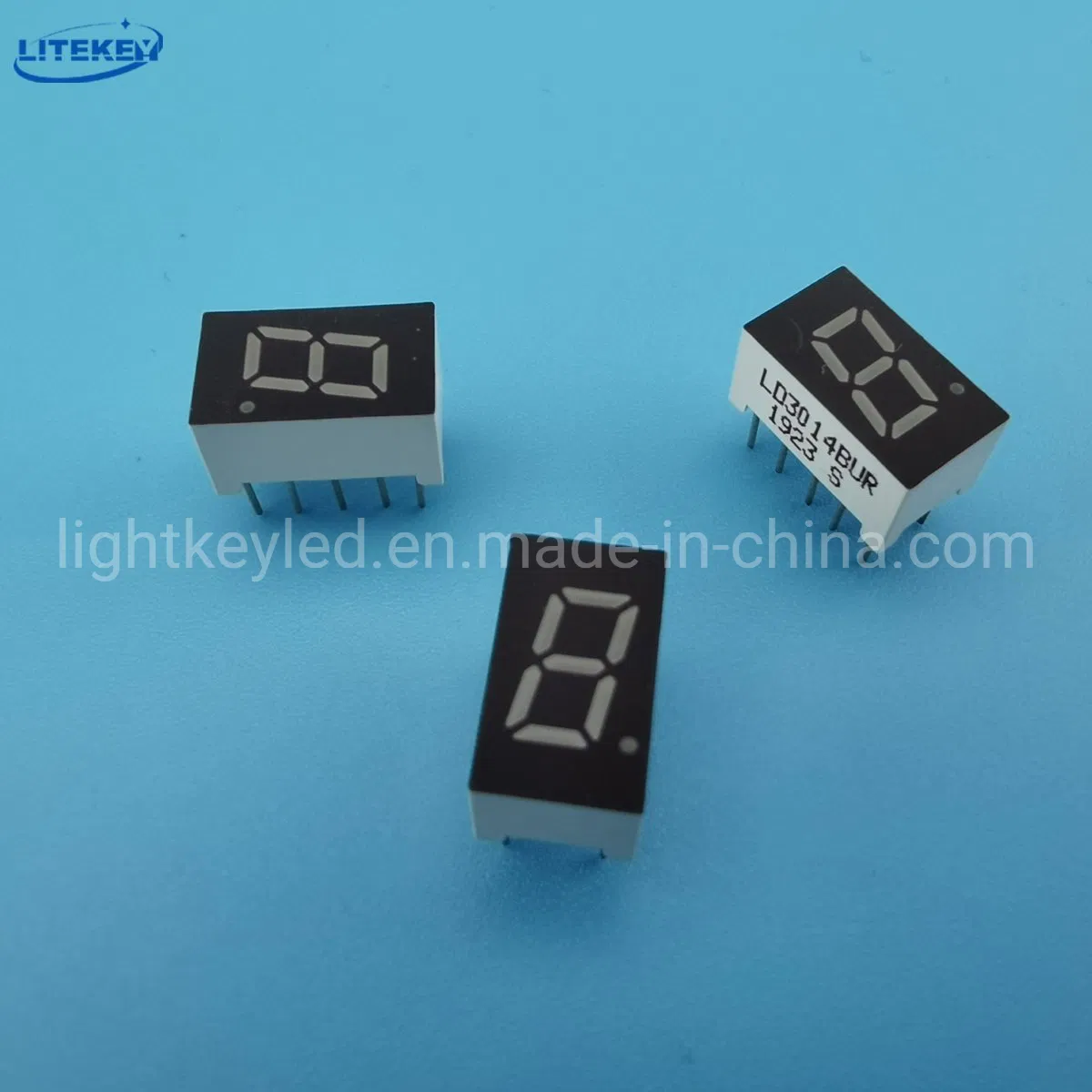 0.3 Inch White 1-Digit 7-Segment LED Display with Common Annode From Expert Manufacturer