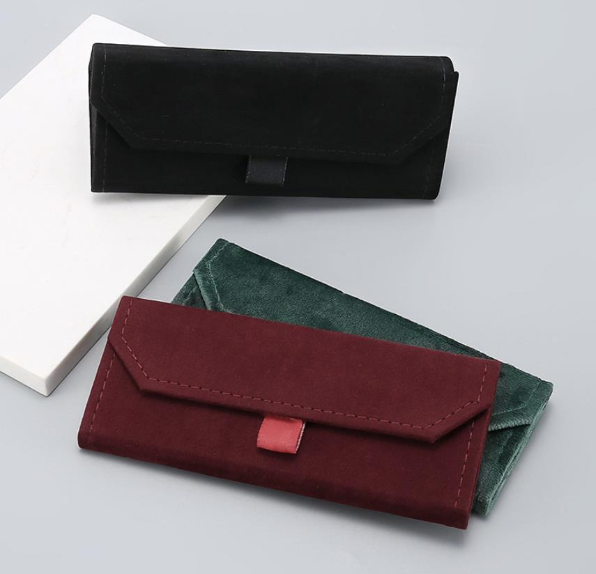 Custom Foldable Velvet Metal Glasses Case Spectacle Case
