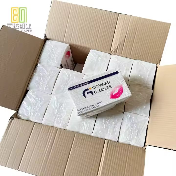 Eco-Friendly Virgin Wood Pulp Paper Napkins Custom Logo Printing Available