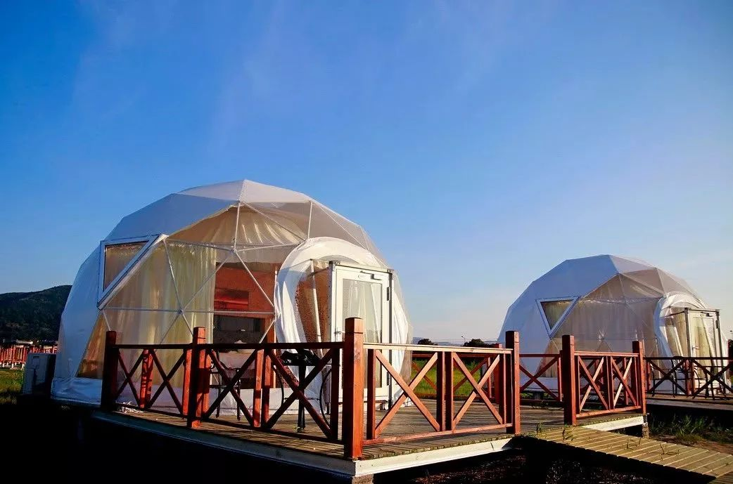 Diameter Can Be Customizable 6m to 30m Glass Dome Tents Aluminum Frame Tempered Glass Hotel Tent for Outdoor and Hotel