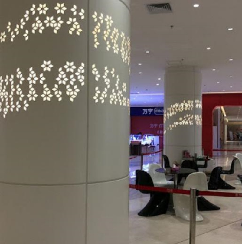 Construction Profile Aluminium Cylindrical Decoration for Indoor Decoration