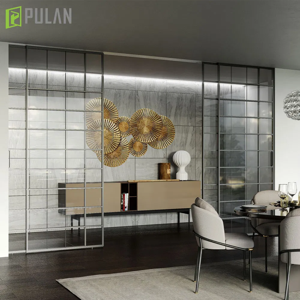 Latest Design Quiet Anti Rust Aluminum Sliding Door for Balcony/Open Dressing Room/Shop