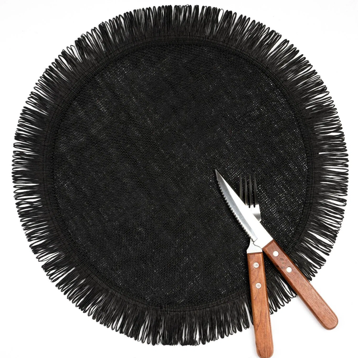 15 Inch Burlap Round Placemats Woven Dining Tables Jute Table Mats