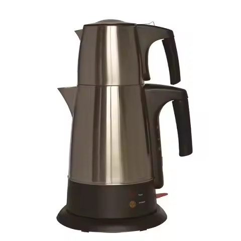 Electric Double Layers Tea Kettle Home Water Kettle with Plastic Double Handle