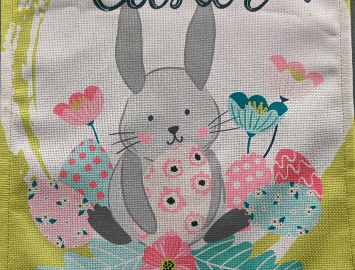 Custom Digital Print Easter Rabbit Table Mat Used for Easter